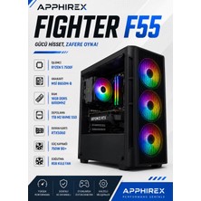 Apphirex Fıghter F55 Ryzen 5 7500F 16GB Ddr5 Ram 1tb M.2 SSD RTX5060 Oyuncu Masaüstü Bilgisayar