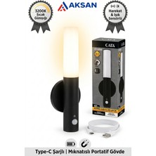 Cata CT-5250 Kumru Şarjlı Sensörlü LED Aplik Günışığı Type-C Mıknatıslı Hareket Sensörlü Gece Lambası