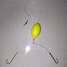 Hunter Eyes 2 Iğneli Fosforlu Kurşunlu Yılan Dili Hazır Takımı 50 gr