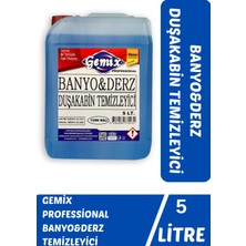 gemix Derz & Banyo Duşakabin Fayans Arası Temizleyici 5 Lt – Küf, Sararma ve Kireç Karşıtı Güçlü Formül