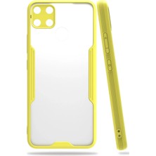 Ozkr Store Realme C15 Kılıf Platin Silikon - Sarı