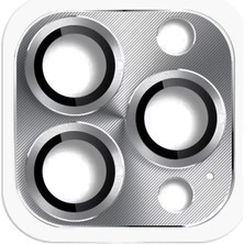 Ozkr Store Apple iPhone 16 Pro Max Pers Alüminyum Kamera Lens - Gri