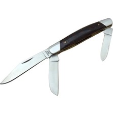 Ozkr Store K-15 Falkon Üç Ağızlı / Üçlü Çakı 18 cm - Ahşap Saplı, Manuel
