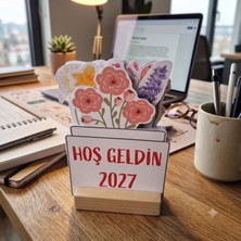 Atölye Mila Çiçek buketi küçük 2027 masa takvimi