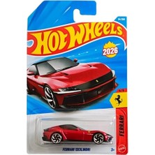 Hot Wheels Ferrari 12CILINDRI [kırmızı] 4/5, 94/250, 2026 Için Yeni! 1:64 Ölçekli Döküm Oyuncak Araç