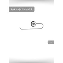 Jet's Home Açık Kağıt Havluluk Paslanmaz Peçetelik Çelik Banyo Havluluk Düzenleyici Krom