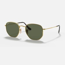 RAY-BAN 3548N-54 001 Unisex Güneş Gözlüğü Altın Çerçeve ile Şık Tasarım ve Mineral Cam