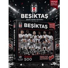 Mythos Cards Mythos 500 Parça Puzzle Beşiktaş 2025/2026 Sezonu 48 x 34 cm | Resmi Lisanslı