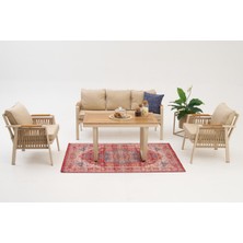 Divona Home Arte Midi Alüminyum Bahçe Oturma Grubu (3+1+1+Masa)