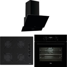 Teka Siyah Ankastre Set  ( Heb 723 Bk - Gbe 64002 Bk - Atv 60.3 Bk)
