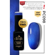 Cr-Oje Croje Kalıcı Oje Inci Tanecikli Manyetik Cat Eye / Kedi Gözü- PC098 (12 Ml)