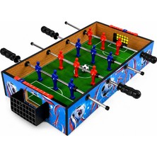 Apexma 4 Kol-12 Figürlü Işıklı Langırt Masa Maçı-Football Masa Oyunu - Ayaksız Langırt