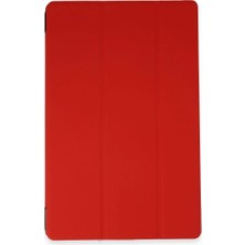 Ozkr Store Apple iPad Pro 13 (2024) Kılıf Tablet Smart Kılıf - Kırmızı