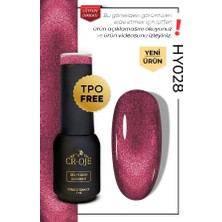 Cr-Oje Kalıcı Oje Inci Tanecikli Manyetik Cat Eye / Kedi Gözü- HY028 (5 ML)