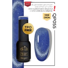 Cr-Oje Kalıcı Oje Inci Tanecikli Manyetik Cat Eye / Kedi Gözü- QP055 (5 ML)