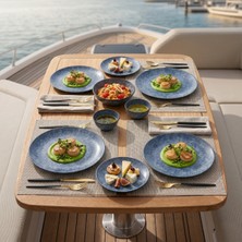 Happy Chef Velora Mist 8 Parça Yemek Takımı, Çanta Hediyeli, Thermoset Melamin