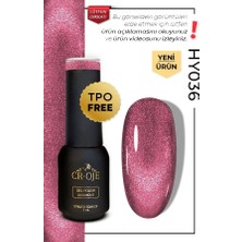 Cr-Oje Croje Kalıcı Oje Inci Tanecikli Manyetik Cat Eye / Kedi Gözü- HY036 (5 Ml)
