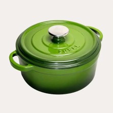 Sürel 20 cm Yuvarlak Tencere Degrade Koyu Yeşil