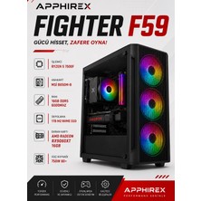 Apphirex Fıghter F59 Ryzen 5 7500F 16GB Ddr5 Ram 1tb M.2 SSD RX9060XT 16GB Oyuncu Masaüstü Bilgisayar