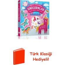 İndigo Çocuk Unicornlar - Keçeyle Oyna - Öğren + Türk Klasiği Hediye