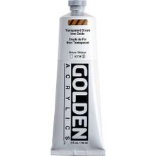 Golden Heavy Body Akrilik Boya 148 ml Seri 3 Transparent Brown Iron Oxide 1383