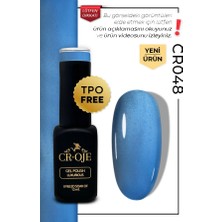 Cr-Oje Kalıcı Oje Korean Cat Eye Kristal Efektli Manyetik Cat Eye / Kedi Gözü-CR048 (12 ML)