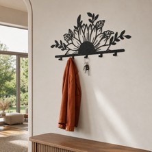 Awt Store Dekoratif Metal Duvar Askılığı Ayçiçeği Çiçek Tasarımlı