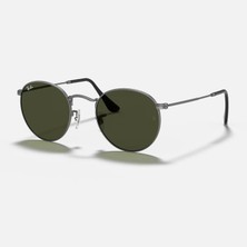 Ray-Ban 0RB3447 029 50 Unisex Güneş Gözlüğü Gri Çerçeve ve Yeşil Cam ile UV 400 Koruma
