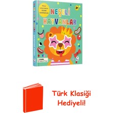 İndigo Çocuk Neşeli Hayvanlar - Silikon Çıkartmalı + Türk Klasiği Hediye
