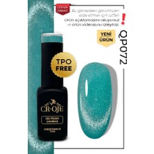 Cr-Oje Croje Kalıcı Oje Inci Tanecikli Manyetik Cat Eye / Kedi Gözü- QP072 (12 Ml)