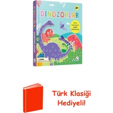 İndigo Çocuk Dinozorlar - Silikon Çıkartmalı + Türk Klasiği Hediye