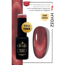 Cr-Oje Croje Kalıcı Oje Inci Tanecikli Manyetik Cat Eye / Kedi Gözü- HY032 (12 Ml)