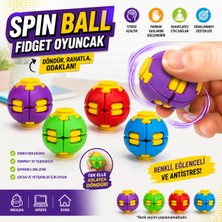 Trust Store Spin Ball Fidget Oyuncak 1 Adet Dönen Stres Topu Parmak Egzersiz ve Dikkat Geliştirici El Oyuncağı