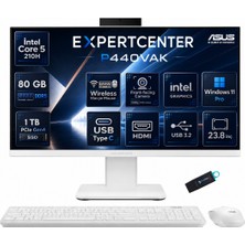 Asus Expertcenter P440 Intel Core 5 210H 80 GB Ddr5 1 Tb SSD 23.8'' Full Hd Windows 11 Pro All In One Bilgisayar P440VAK-C516512W0DRNP26