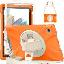 Ozkr Store Samsung Galaxy X200 Tab A8 10.5 Kılıf Amazing Tablet Kapak - Turuncu