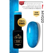 Cr-Oje Kalıcı Oje Korean Cat Eye Kristal Efektli Manyetik Cat Eye / Kedi Gözü-MY020 (12 ML)