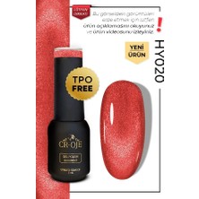 Cr-Oje Croje Kalıcı Oje Inci Tanecikli Manyetik Cat Eye / Kedi Gözü- HY020 (5 Ml)