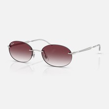 Ray-Ban 3767 003/8H  54-18  Kadın Güneş Gözlüğü Gümüş Çerçeve ile UV 400 Filtreli Mor Cam