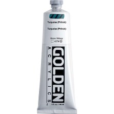 Golden Heavy Body Akrilik Boya 148 ml Seri 4 Turquoise (Phthalo) 1390