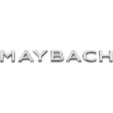 Gümrük Bey Mercedes-Benz Maybach Bagaj Krom Abs Yazı Logo Amblemi 190MM x 20MM