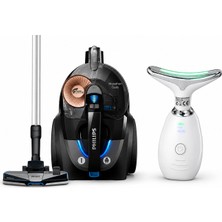 Philips 7000 Serisi Marathon Daily Torbasız Elektrikli Süpürge, XB7150/07 + Yüz Masaj Aleti Hediye
