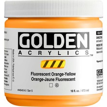 Golden Heavy Body Akrilik Boya 473 ml Seri 5 Fluorescent Orange Yellow 4640