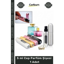 Carlburn Özel Üretim Alüminyum Şık Cep Parfüm Şişesi Atomizer Seyahat Parfüm Şişesi Cep Kolonya Şişesi 5 ml
