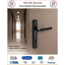 Trendhomm Parçalı Aynalı - Mat Siyah - İç Oda Kapı Kolu