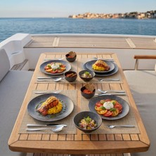 Happy Chef Velora Clay 8 Parça Yemek Takımı, Çanta Hediyeli, Thermoset Melamin