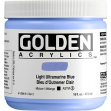 Golden Heavy Body Akrilik Boya 473 ml Seri 2 Light Ultramarine Blue 1566