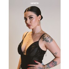 Venetriv Rouge Saten Siyah Korse Büstiyer