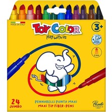 Toy Color Jumbo Keçeli Kalem 5 mm 24LÜ 0046.000