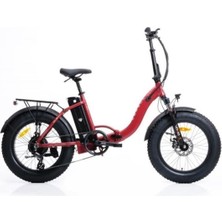 Corelli Voniq-S Eco 20 Jant 42 Folding Fat Bike Elektrikli Bisiklet Dark Red
