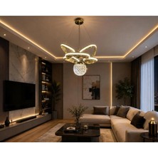 SEBA AYDINLATMA LED Sarkıt Avize Taç Diamond Seri Kumandalı Dimmerli (Salon,mutfak,oturma Odası,çocuk Odası,koridor)